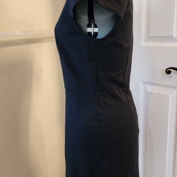 LOFT Ladies black knit dress. 6 - Picture 6 of 7